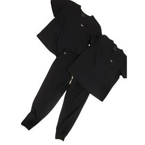 Figs Scrub Set Mens XXL Top XXL Pants Navy Blue 4198 Scrubs Shirt